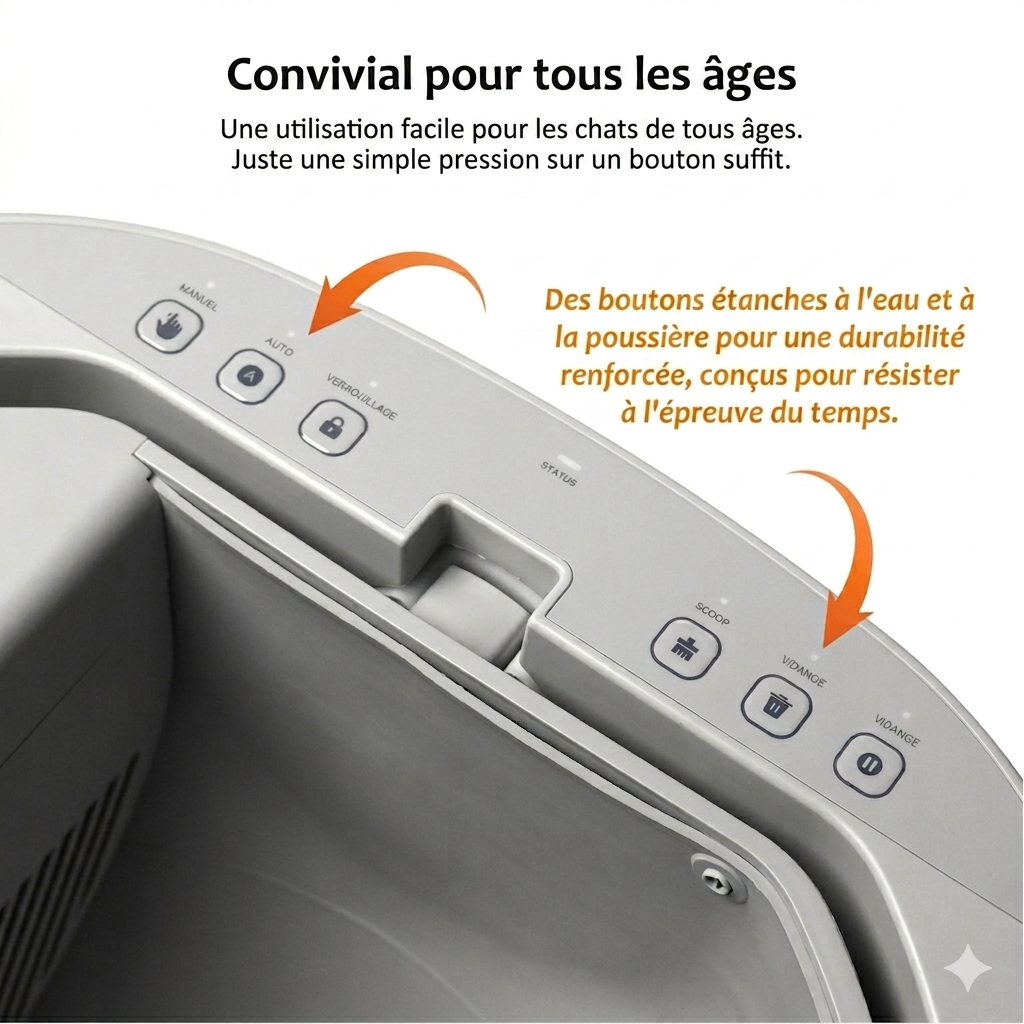 Fini la corvée de litière pour toujours - Litière Auto-Nettoyante Connectée