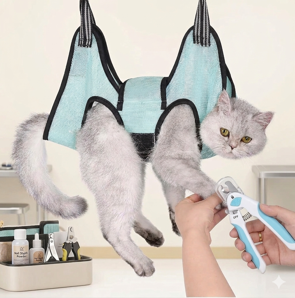 Hamac de contention pour chien et chat pendant le toilettage - Hamac de Contention LuxPaw