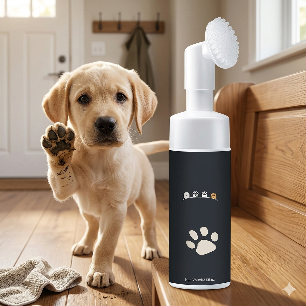 Mousse nettoyante pour pattes de chien sans eau - Mousse Nettoyante LuxPaw
