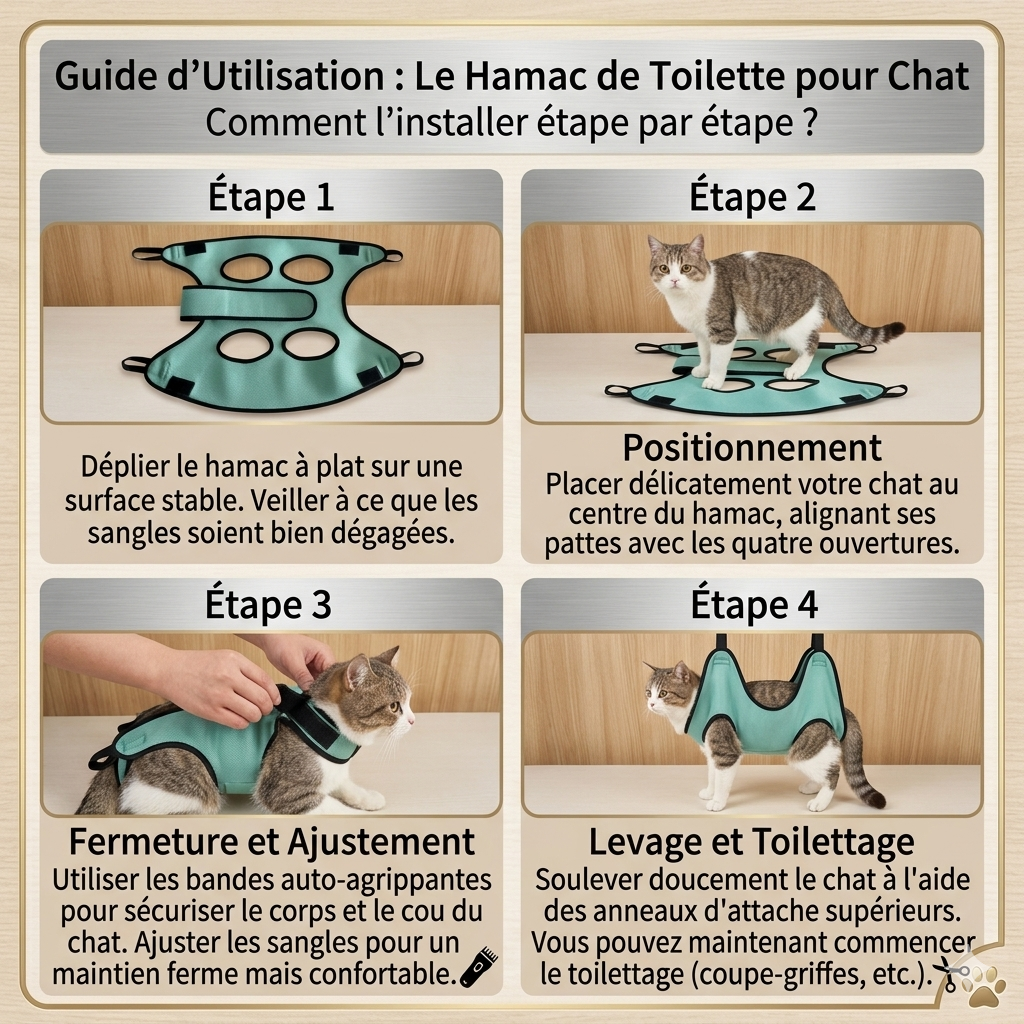 Fini les soins qui tournent au combat - Hamac de Contention Apaisant