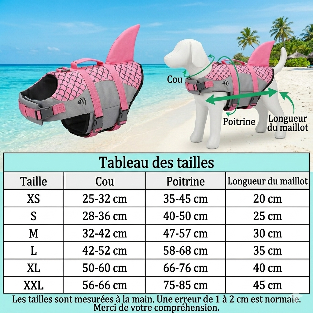 Laissez-le nager sans jamais avoir peur - Gilet de Sauvetage Requin