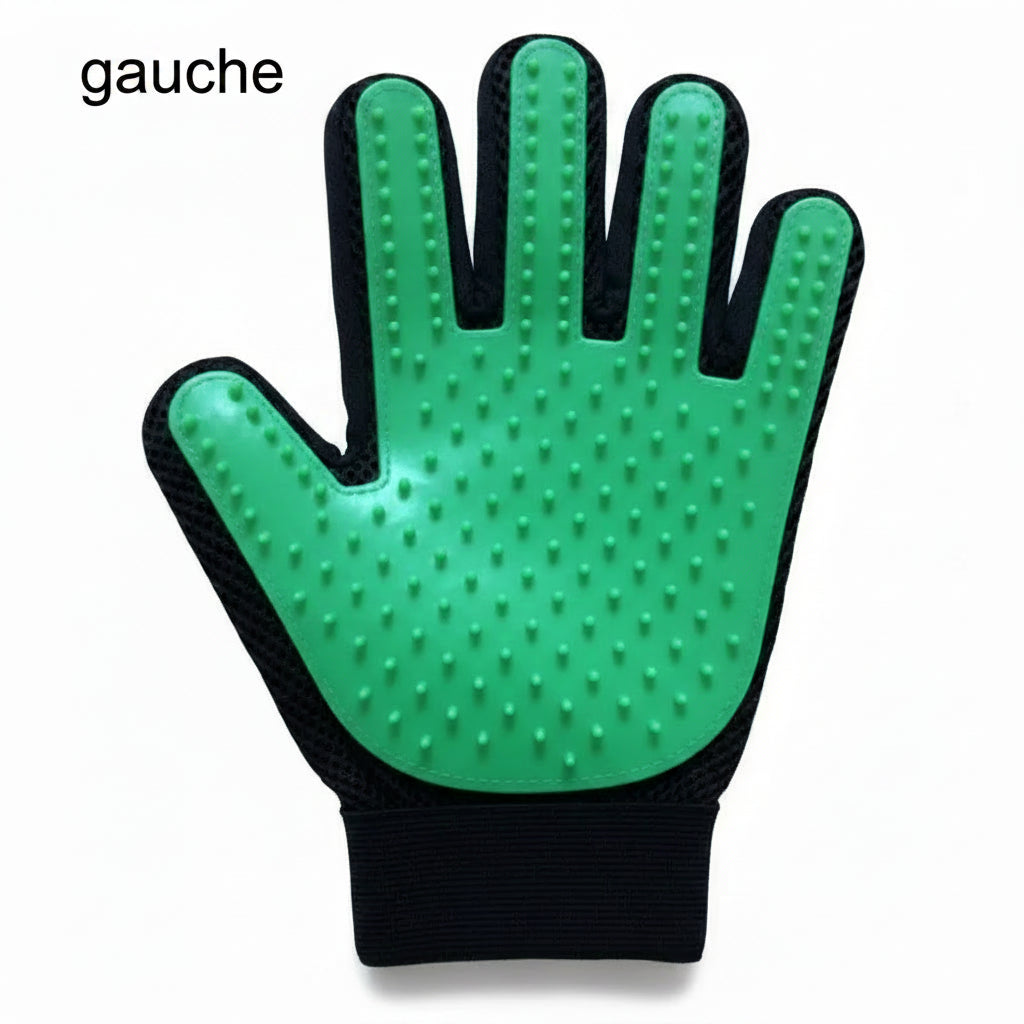 🐶🐱 Gant de Toilettage en Silicone Chien & Chat — Massage & Anti-Poils