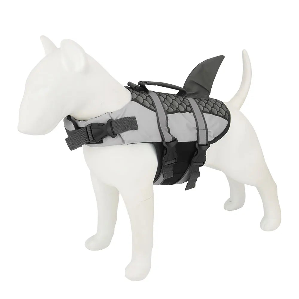 🐶 Gilet de Sauvetage Requin pour Chien — Natation & Sécurité Estivale