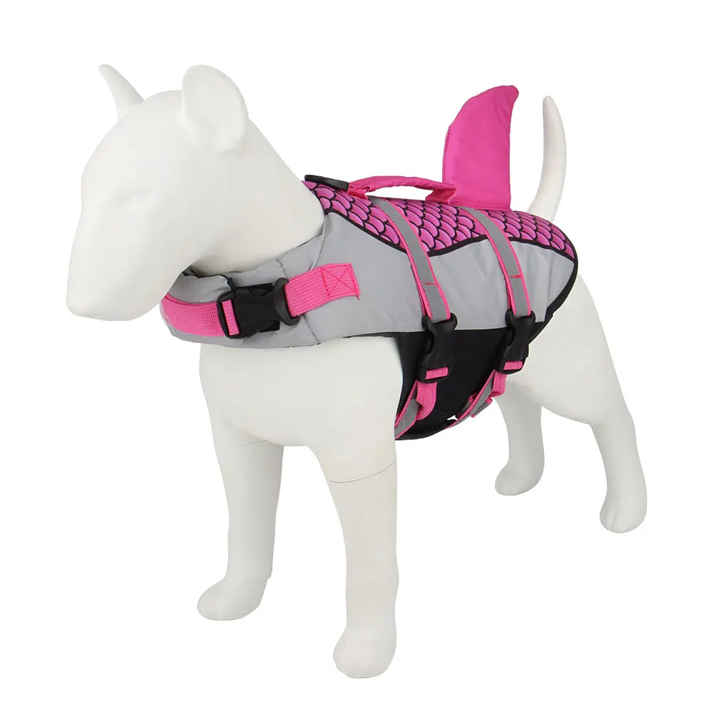 🐶 Gilet de Sauvetage Requin pour Chien — Natation & Sécurité Estivale