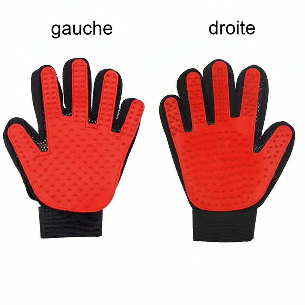 🐶🐱 Gant de Toilettage en Silicone Chien & Chat — Massage & Anti-Poils