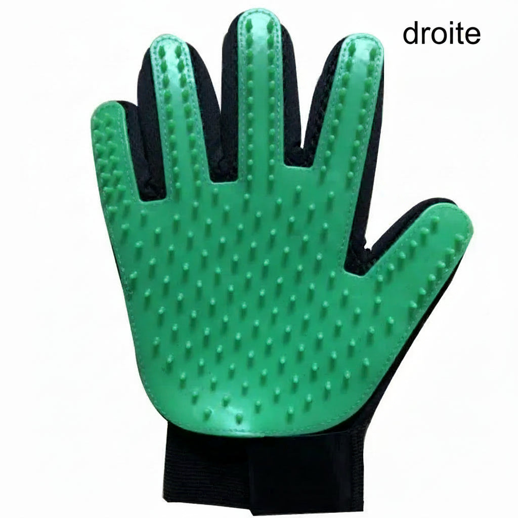 🐶🐱 Gant de Toilettage en Silicone Chien & Chat — Massage & Anti-Poils