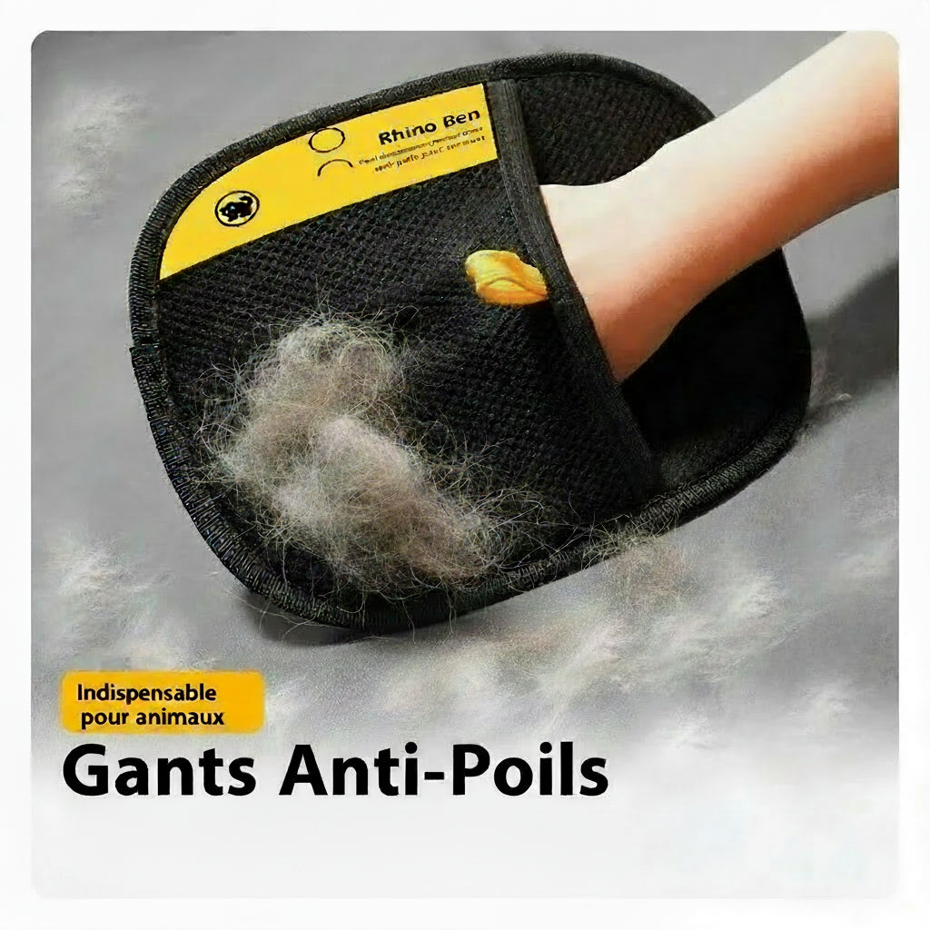 🐶🐱 Gant de Toilettage en Silicone Chien & Chat — Massage & Anti-Poils