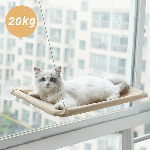 🐱 Hamac Fenêtre Ventouse pour Chat — Ensoleillé & Confortable